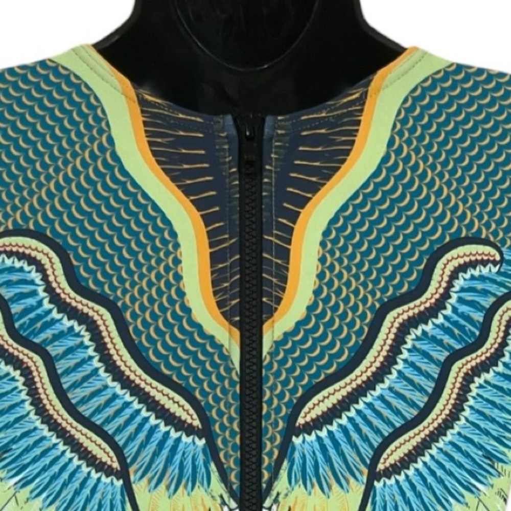Andrea Iyamah Yellow and Blue
Patterned Bodysuit - Picture 4 of 10